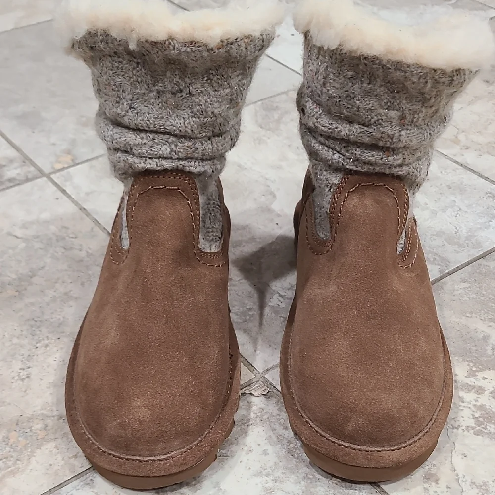 BearPaw Brown Suede Winter Boots